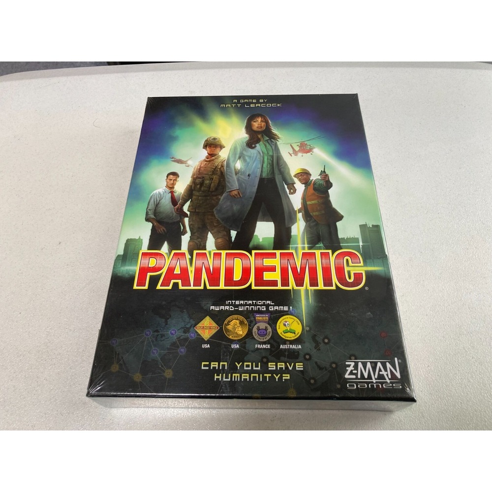 Pandemic Board Game ZMan Games Sealed Skill and Action Family Game New Sealed